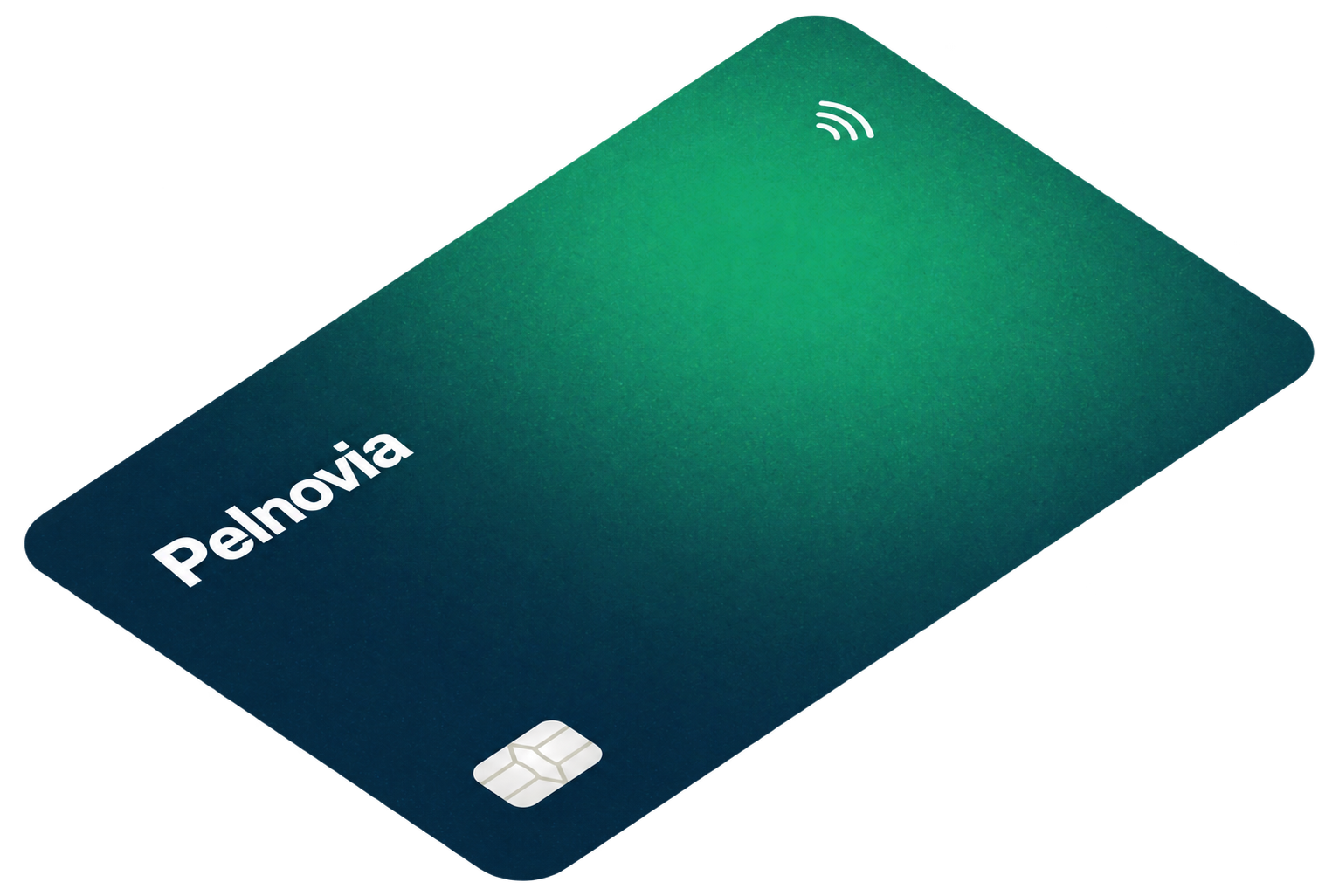 Pelnovia payment card — middle of the stack
