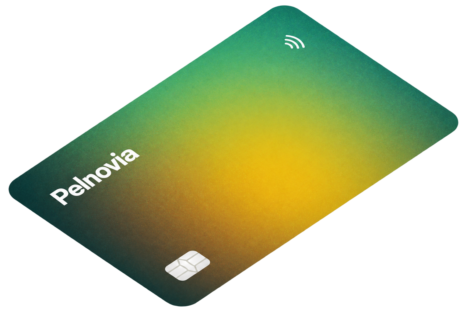 Pelnovia payment card — top of the stack
